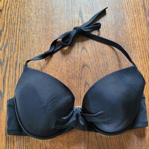 Shade & Shore Black Halter Bikini Top Size Women's 38D